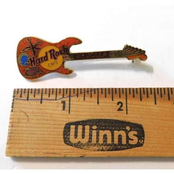 Hard Rock Cafe La Jolla Guitar Collectible Pin California Seashells 2.25 Inch - Picture 7 of 8